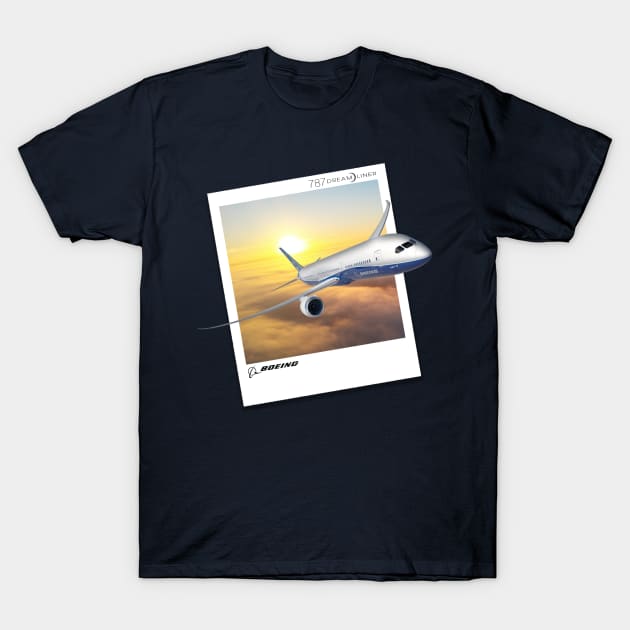 787 dreamliner T-Shirt by Caravele